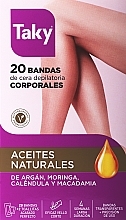 Восковые полоски для депиляции тела с натуральными маслами - Taky Natural Oils Depilatory Body Wax Strips — фото N1