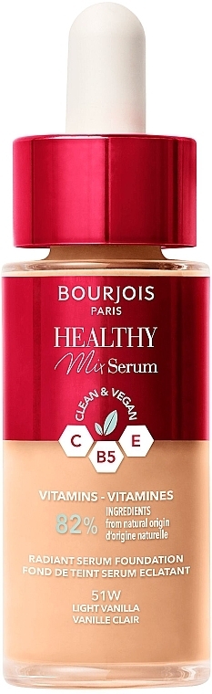 Тональна основа - Bourjois Healthy Mix Serum Foundation — фото N1