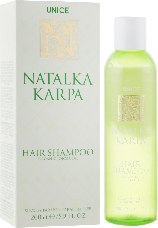 Шампунь для волос c маслом жожоба - Unice Natalka Karpa Organic Shampoo