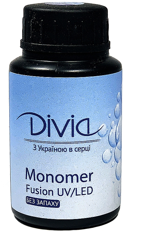 Мономер для акрилової пудри, без запаху - Divia Fusion Monomer — фото N1