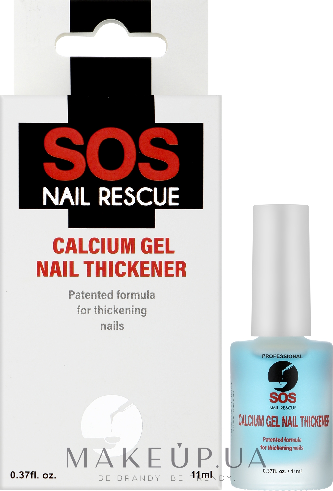 Гель для потовщення нігтів - SOS Nail Rescue Calcium Gel Nail Thickener — фото 11ml