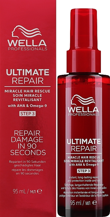 Сыворотка для всех типов волос - Wella Professionals Ultimate Repair Miracle Hair Rescue With AHA & Omega-9 — фото N2