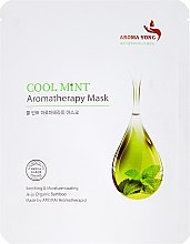 Парфумерія, косметика Тканинна маска для обличчя "М'ята" - Aroma Yong Aromatherapy Mask Cool Mint