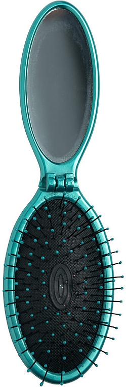 Расческа для волос, зеленая - Wet Brush Pop & Go Detangler Hair Brush Green — фото N1