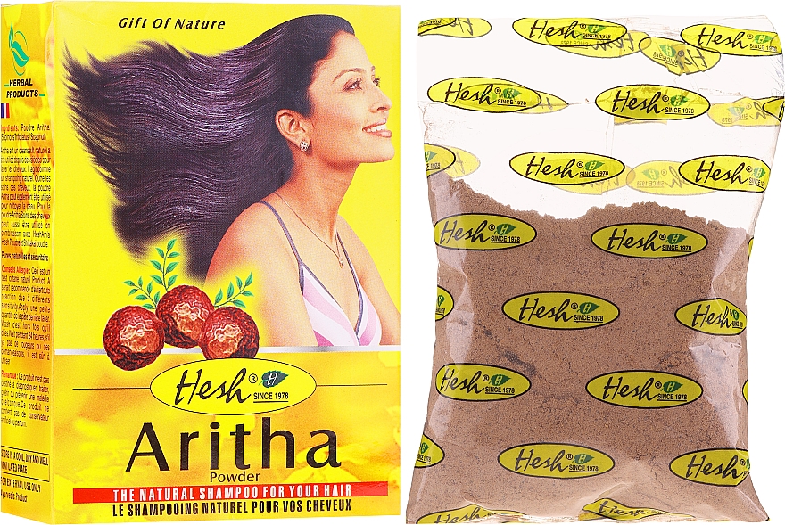 Порошковий шампунь для волосся - Hesh Aritha Powder Shampoo — фото N1