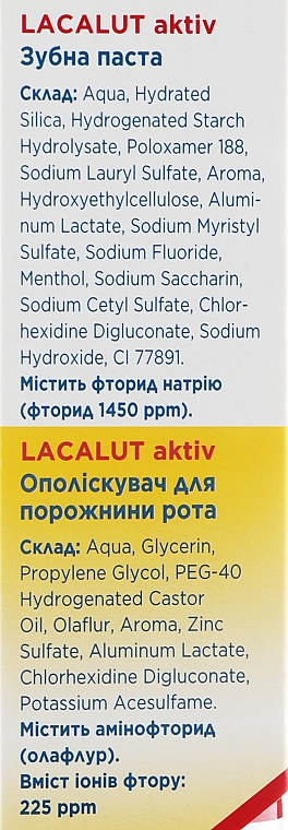 Набор - Lacalut Activ (t/past/75ml + mouthwash/50ml) — фото N6