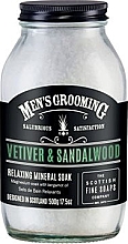Сіль для ванн у банці "Ветивер і сандал" - Scottish Fine Soaps Mens Grooming Vetiver & Sandalwood Relaxing Mineral Soak — фото N1