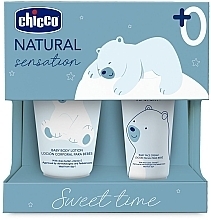 Набор - Chicco Natural Sensation Sweet Time Set (f/cr/50ml + b/lot/150ml) — фото N1