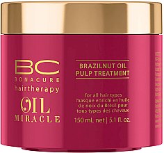 Парфумерія, косметика Маска з олією бразильського горіха для всіх типів волосся - Schwarzkopf Professional Bonacure Oil Miracle Brazilnut Pulp Treatment