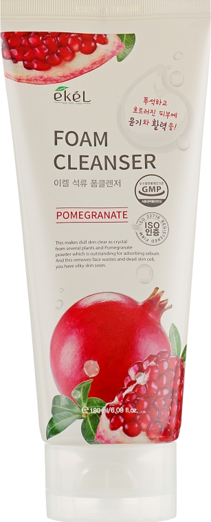 Пінка для вмивання з екстрактом граната - Ekel Foam Cleanser Pomegranate — фото N5