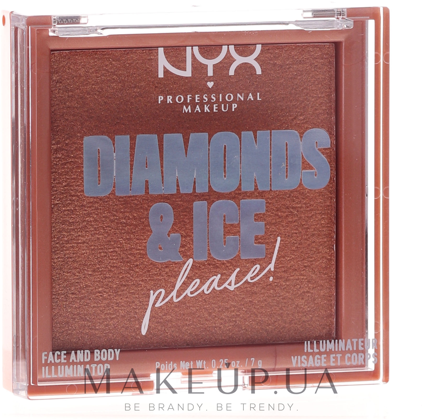 Хайлайтер для обличчя й тіла - NYX Professional Makeup Diamonds & Ice Face And Body Illuminator — фото Citrine Dream
