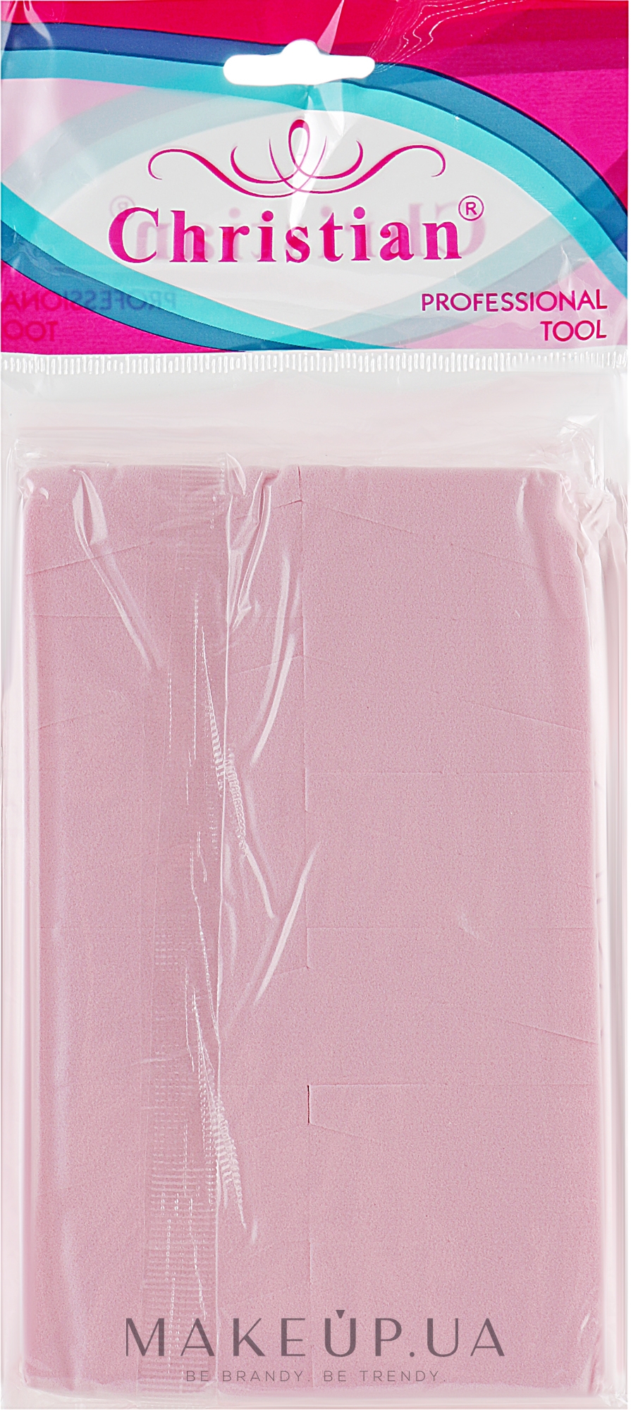 Набор спонжей CSP-701, мелкопористый латекс, розовый - Christian — фото 24шт