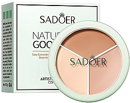 Консилер для контурингу - Sadoer Artistic Tri-Color Concealer — фото N1