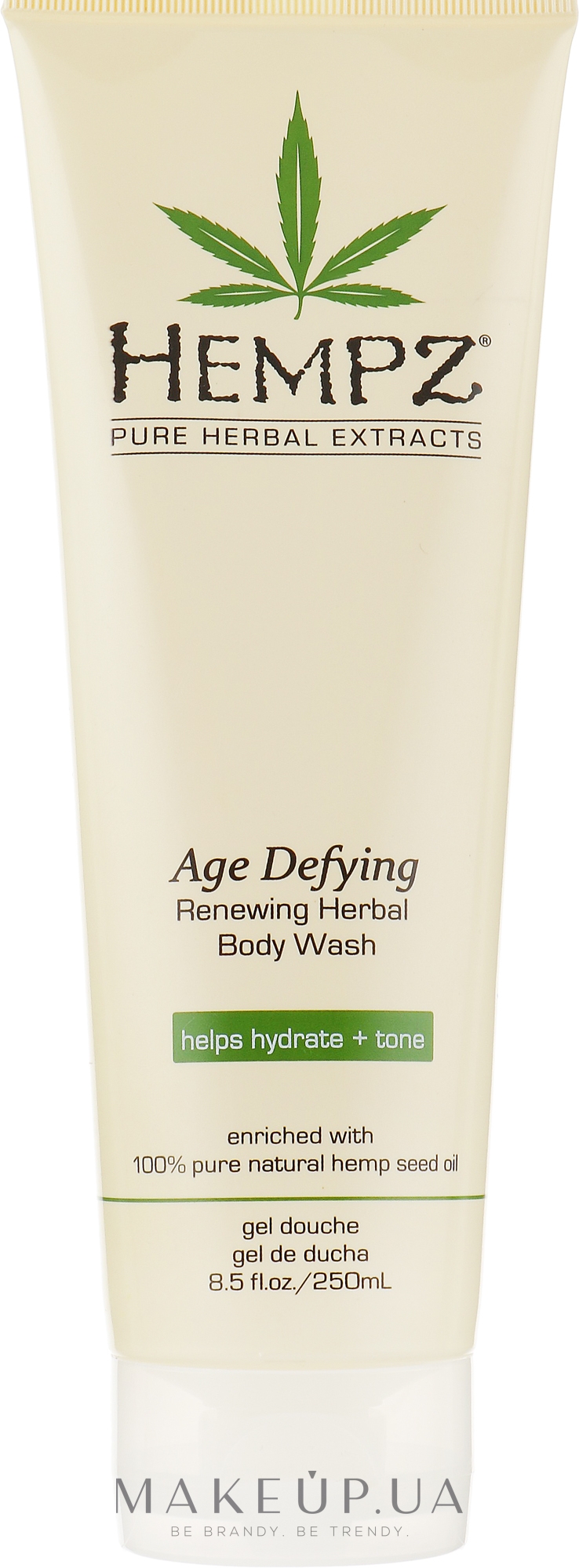 Антивіковий зволожуючий гель для душа - Hempz Age Defying Renewing Herbal Body Wash helps hudrate + tone — фото 250ml