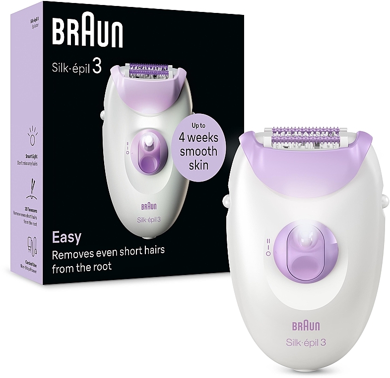 Эпилятор - Braun Silk-Epil 3 SE 3-000 — фото N1