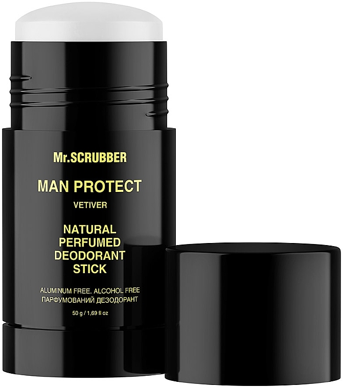 Парфумований дезодорант "Ветівер" - Mr.Scrubber Man Protect Vetiver Natural Perfumed Deodorant Stick  — фото N2