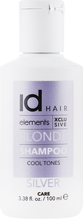Шампунь для осветленных и блондированных волос - idHair Elements XCLS Blonde Silver Shampoo — фото N3