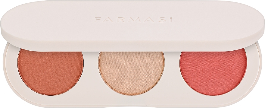 Палетка для обличчя 3 в 1 - Farmasi 3 in 1 Face Palette — фото N1