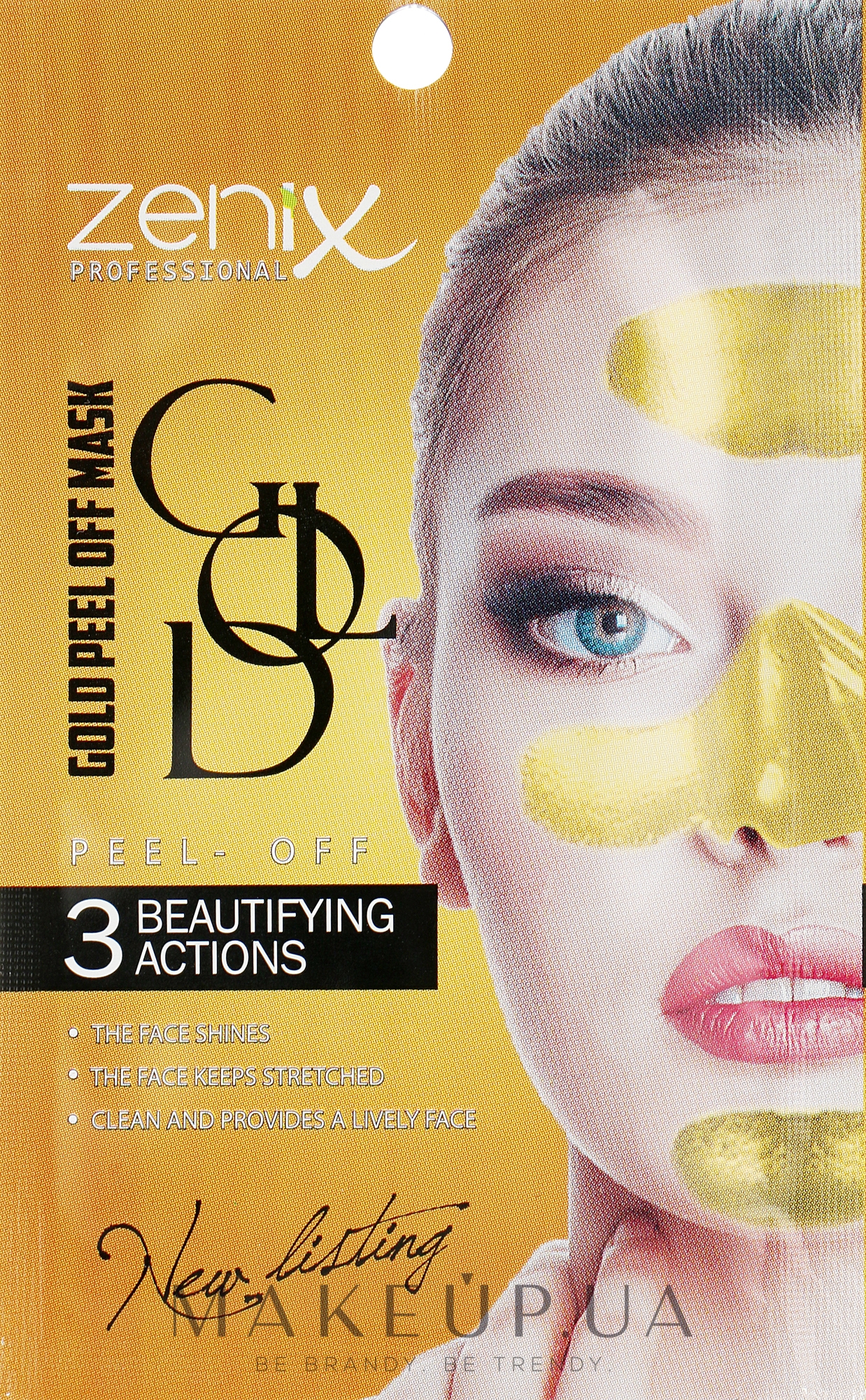 Плёночная маска-пилинг "Золотая" - Zenix Peel Off Mask Gold  — фото 15g