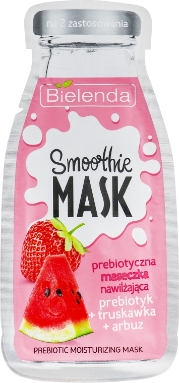 Маска увлажняющая "Клубника+Арбуз" - Bielenda Smoothie Mask Prebiotic Moisturizing Mask — фото N1