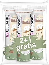 Духи, Парфюмерия, косметика Набор - Cleanic Naturals Organic Cotton Pads (cotton/pads/3x90pcs)