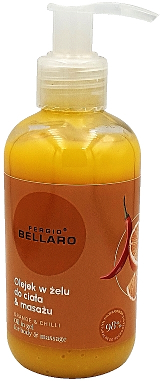 Олія в гелі для тіла та масажу "Orange & Chili" - Fergio Bellaro Oil Body And Massage — фото N1