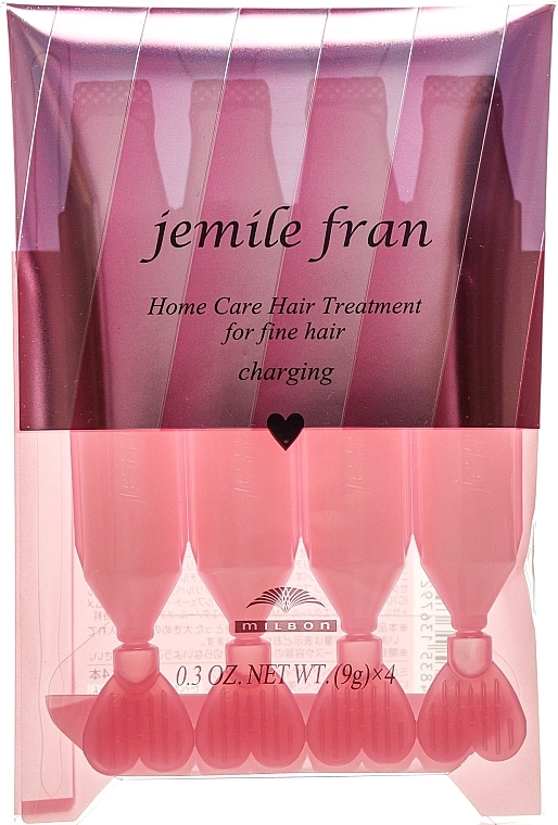 Зволожувальна маска для сухого волосся - Milbon Jemile Fran Home Care Hair Treatment Charging Heart — фото N1