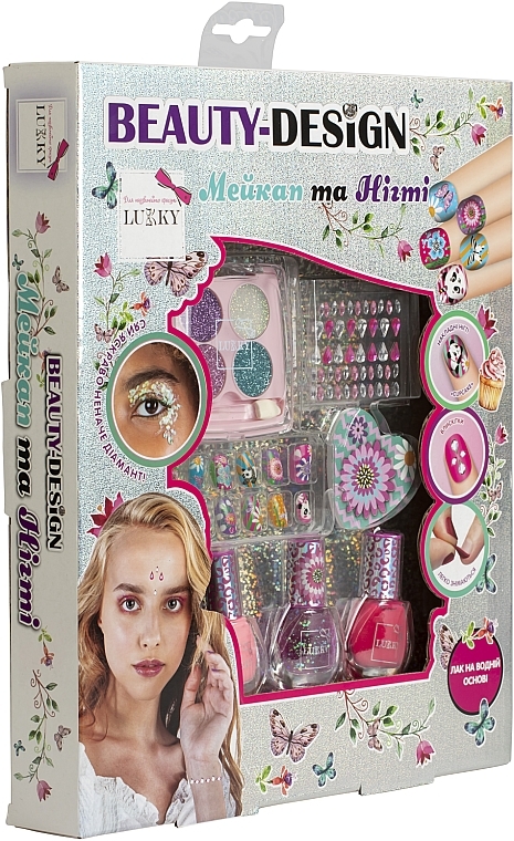 Набір косметики для дівчат "Мейкап та нігті" - Lukky  — фото N2