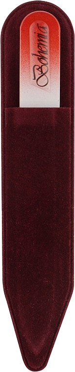 Пилочка хрустальная в чехле из кожи 99-1052, красная , 105мм - SPL — фото N2