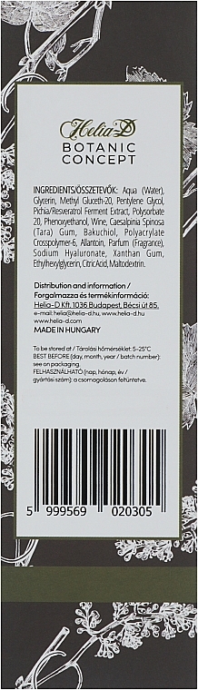 Сыворотка против морщин - Helia-D Botanic Concept Serum — фото N3