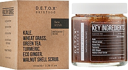 Очищувальний скраб для шкіри обличчя - D.E.T.O.X Skinfood Key Ingredients — фото N1