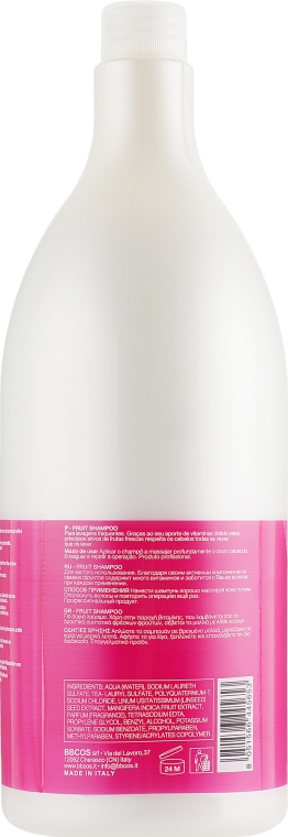 Фруктовий шампунь для волосся - BBcos Kristal Basic Fruit Shampoo — фото N4