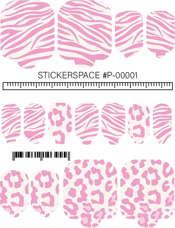 Дизайнерські наліпки для нігтів "Wraps P-00001" - StickersSpace — фото N1