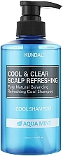 Парфумерія, косметика Шампунь для волосся "Aqua Mint" - Kundal Cool & Clear Scalp Refreshing Shampoo 