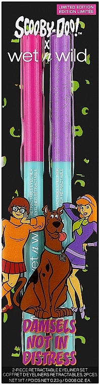 Набір - Wet N Wild x Scooby Doo Damsels Not in Distress 2-Piece Retractable Eyeliner Set (eye/liner/2x0,23g) — фото N1