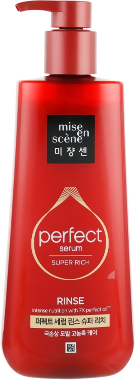 Кондиціонер для пошкодженого волосся - Mise En Scene Perfect Serum Rinse Super Rich Morocco Argan Oil — фото N1