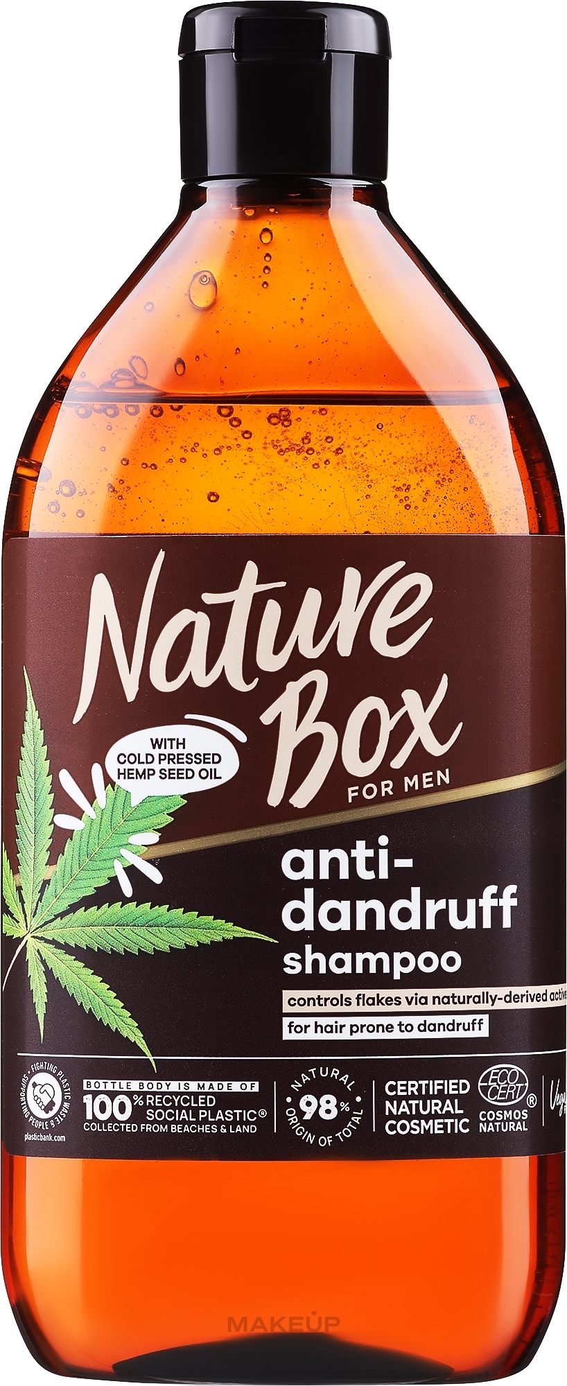 Шампунь 3в1 с конопляным маслом - Nature Box For Men Hemp Oil 3in1 Anti-Dandruff — фото 385ml