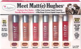 Мини-набор матовых помад для губ - theBalm Meet Matte Hughes Mini Kit 02 (lipstick/6x1.2ml) — фото N1