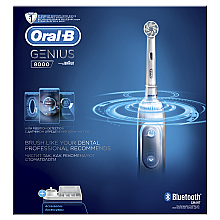 Электрическая зубная щетка - Oral-B Braun Genius 8000 Silver — фото N2