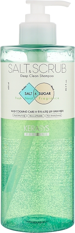 Шампунь для волос, склонных к жирности - Kerasys Salt & Scrub Deep Cleansing Shampoo — фото N1