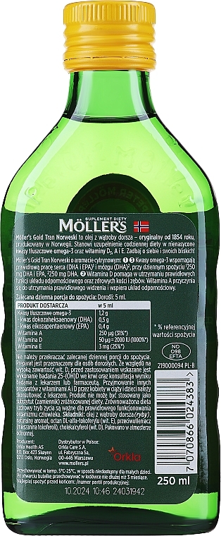 Харчова добавка з ароматом лимона "Tran Norweski Gold" - Mollers — фото N2