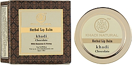 Натуральный аюрведический бальзам для губ "Шоколад" - Khadi Natural Ayurvedic Herbal Lip Balm Chocolate — фото N3