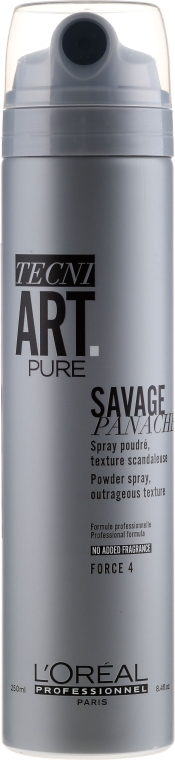 Текстурирующая пудра-спрей - L'Oreal Professionnel Tecni.Art Savage Panache Pure Force4 (без запаха) — фото N2