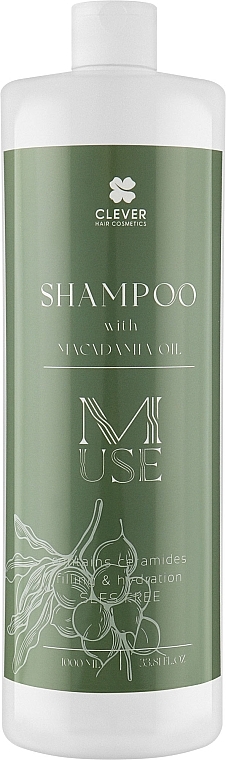 Шампунь для волосся з маслом макадамії - Clever Hair Cosmetics M-USE Shampoo With Macadamia Oil — фото N1