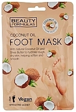 Парфумерія, косметика Маска для ніг з кокосовим маслом - Beauty Formulas Coconut Oil Foot Mask