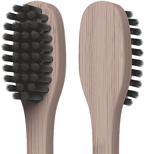 Черная зубная щетка "Бамбук. Древесный уголь", мягкая, черная - Colgate Bamboo — фото N4
