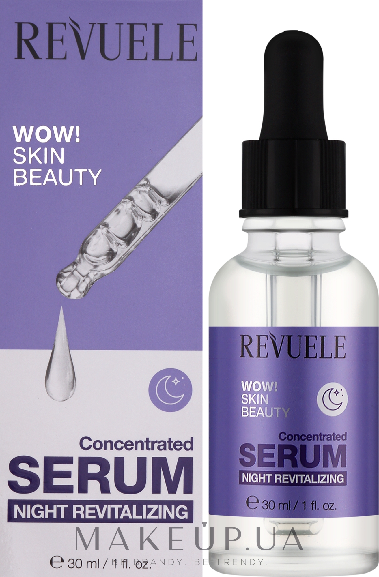 Сыворотка для лица омолаживающая, ночная - Revuele Wow! Skin Beauty Concentrated Serum — фото 30ml