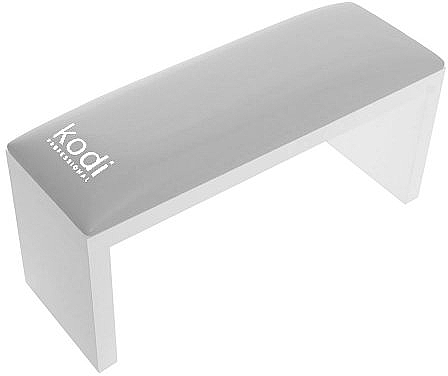 Подлокотник для маникюра на белых ножках, Light Gray - Kodi Professional — фото N1