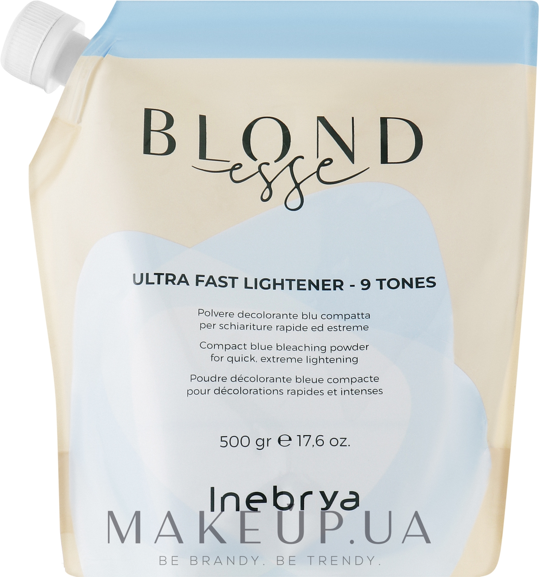 Осветляющая синяя пудра для волос - Inebrya Blondesse Ultra Fast Lightener 9 Tones — фото 500g