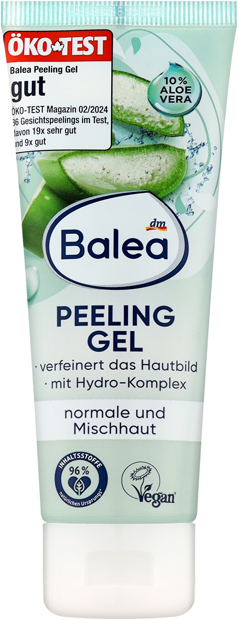 Гель-пилинг для лица с алоэ вера - Balea Peeling Gel — фото 75ml